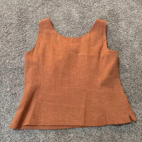 Kasper Blazer Suit Set Women 14 Burnt Sierra Tweed Office Church Business Preppy - Picture 15 of 15